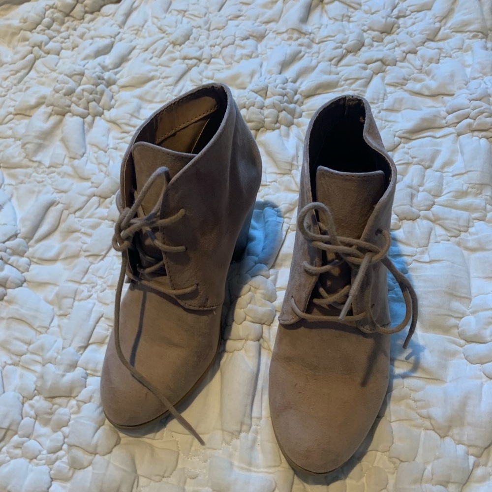 Taupe booties